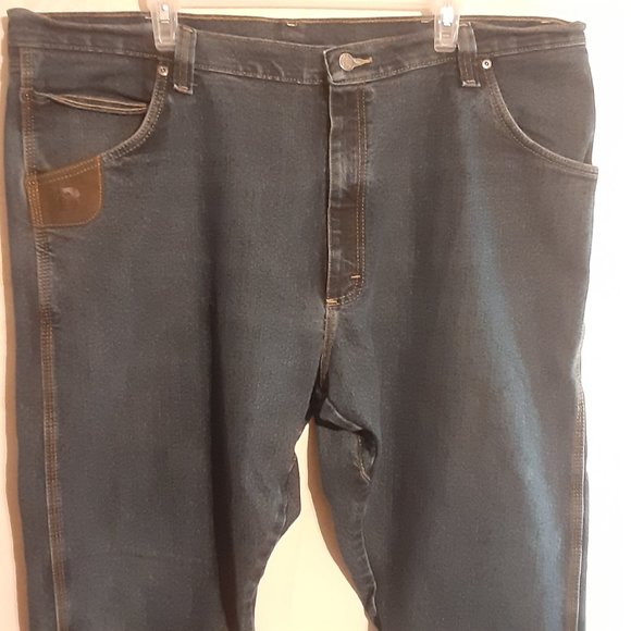 Wrangler Riggs Workwear Men's Blue Denim Jeans Size 42x30 - Picture 2 of 8